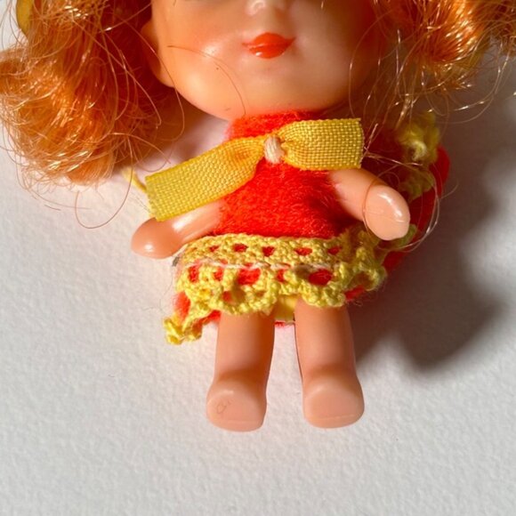 Vintage 70s Mattel Sweet Treats Spoonfuls Peachy Parfait Mini Doll - Picture 3 of 6
